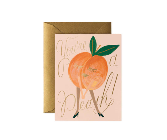 Rifle Paper Co. “You're a Peach” Card