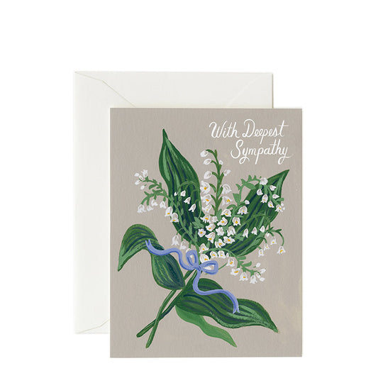 Rifle Paper Co. "Lily of the Valley" Sympathy Card