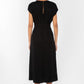 Velvet Heart "Geneve" Cap Sleeve Dress-Black