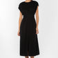Velvet Heart "Geneve" Cap Sleeve Dress-Black