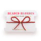 Beaded Blondes "Red Bow" Bracelet-Standard 6.75"