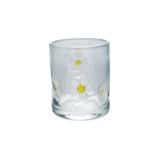 Hazel Mazel Daisy Drinking Glass