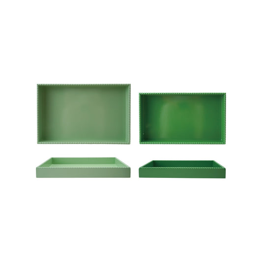 Hazel Mazel Decorative Rectangle Tray- 2 Colors