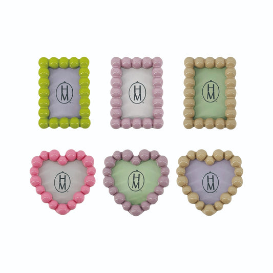 Hazel Mazel Resin Magnetic Photo Frames- 4 Colors