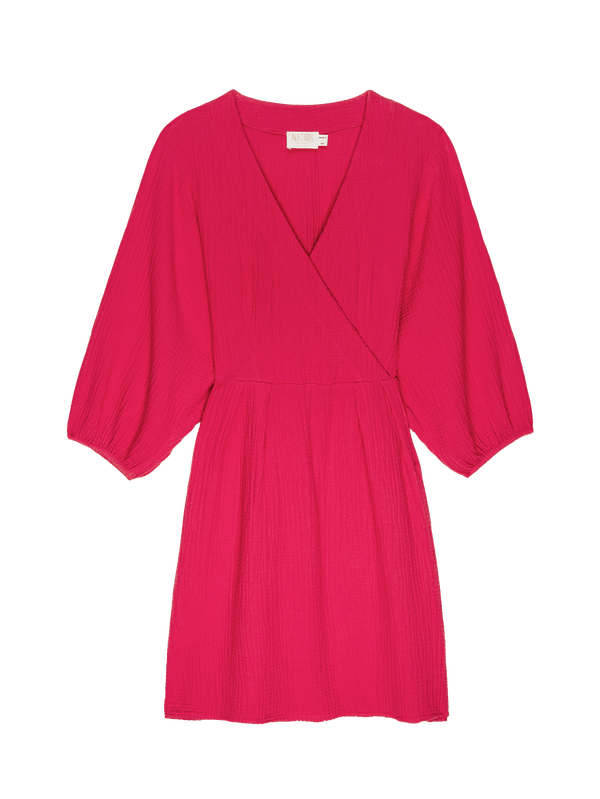 Nation LTD "Hedy" Wrap Dress-Hibiscus