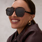 DIFF Eyewear "Cameron"  Whiskey + Grey Gradient Polarized Sunglasses