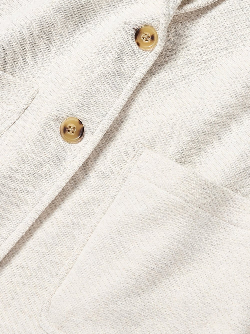 Faherty Inlet Knit Blazer-Light Oatmeal Melange