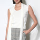 Greylin "Hannah" Scarf Knit Top-Ivory
