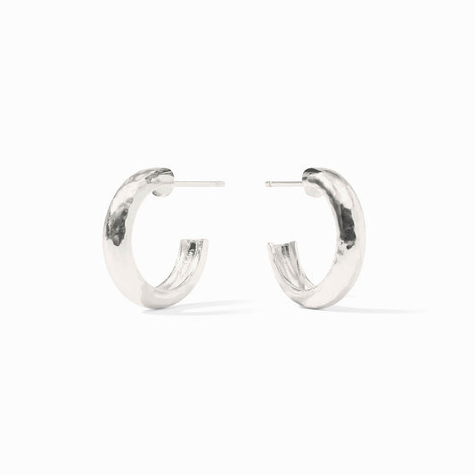 Julie Vos “Havana” Hoop - Silver- Small