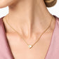 Julie Vos "Heart" Delicate Necklace-Iridescent Blush Pink