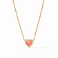 Julie Vos "Heart" Delicate Necklace-Iridescent Blush Pink