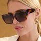 Diff Eyewear “Torino” Tortoise Brown Gradient Sunglasses