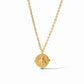 Julie Vos Silver "Honeybee" Solitaire Necklace-Cubic Zirconia