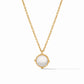 Julie Vos “Honeybee” Solitaire Necklace- Clear Crystal