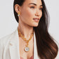 Julie Vos Silver "Honeybee" Statement Necklace-Pearl