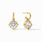 Julie Vos Honeybee Hoop & Charm Earring - Cubic Zirconia