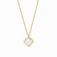 Julie Vos Silver "Honeybee" Solitaire Necklace-Cubic Zirconia