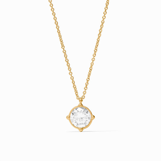 Julie Vos "Honeybee" Solitaire Necklace-Cubic Zirconia