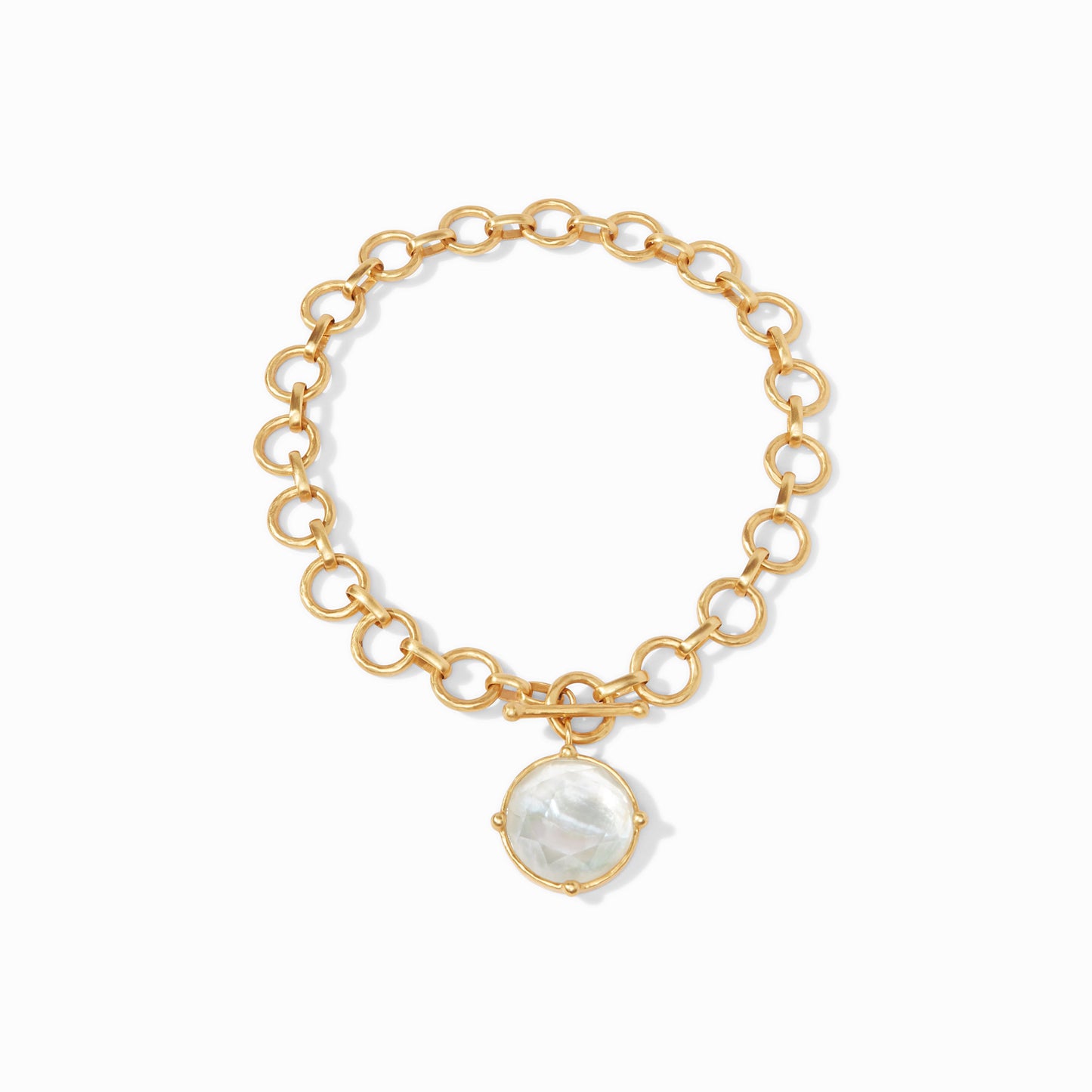 Julie Vos Silver "Honeybee" Statement Necklace-Pearl