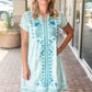Johnny Was Relaxed Seam Dolman Dress-Soraya (slip)
