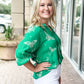 Johnny Was Koleen Blouse-Green Tambourine