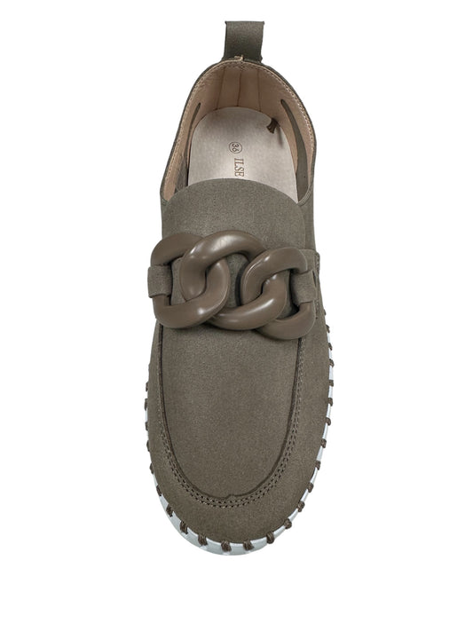 Ilse Jacobsen Tulip0024 Chunky Chain Loafer-Falcon