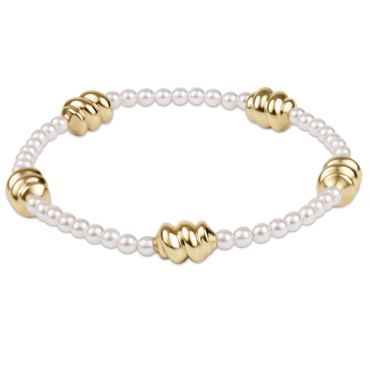 Enewton “Admire” Gold 3mm Pearl Bracelet