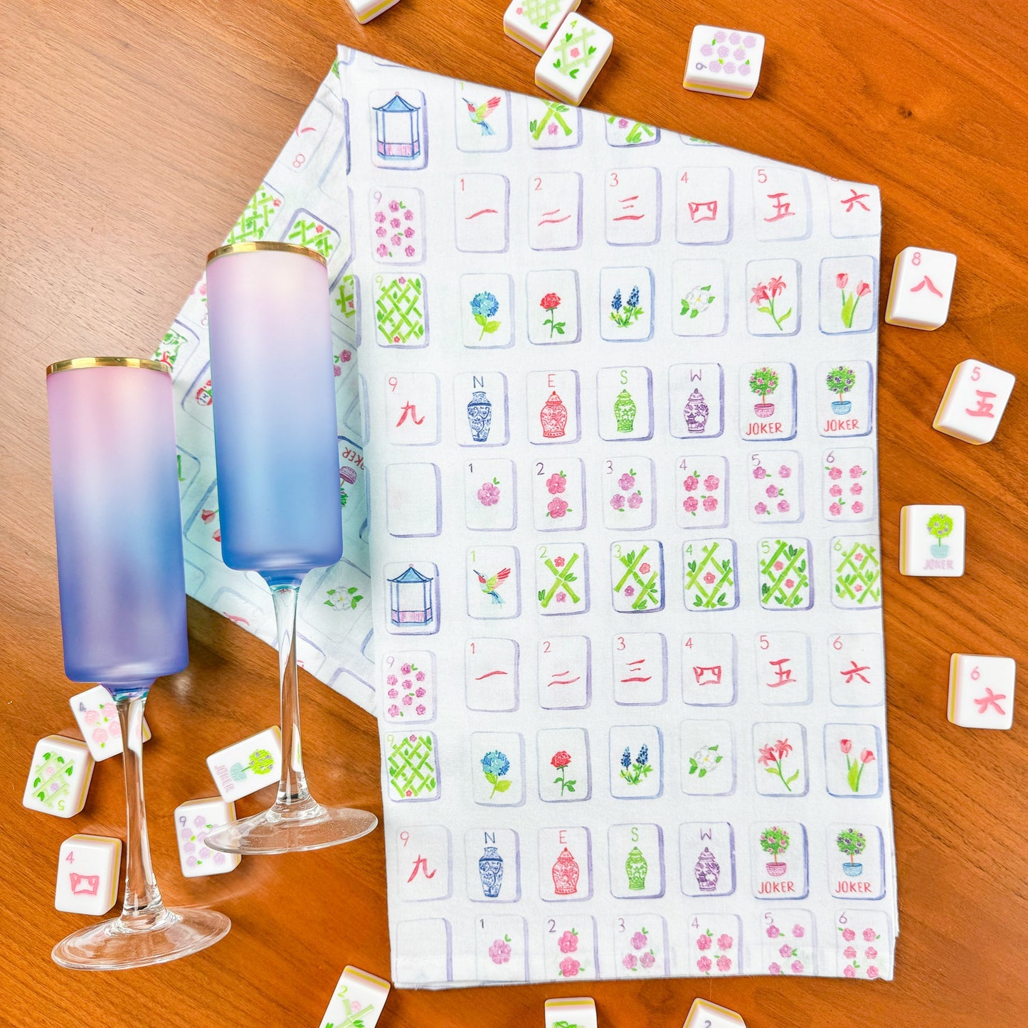 Taylor Paladino "Mahjong" Tea Towel