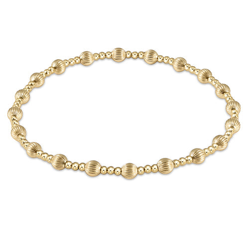 Enewton Extends- Dignity Sincerity Pattern 4mm Bead Bracelet-Gold