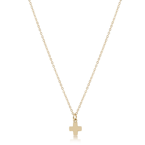Enewton 16" Necklace Gold-Signature Cross Small Gold