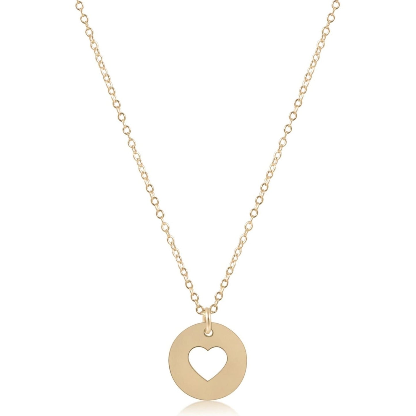 Enewton 16" Necklace- "Love" Gold Disc