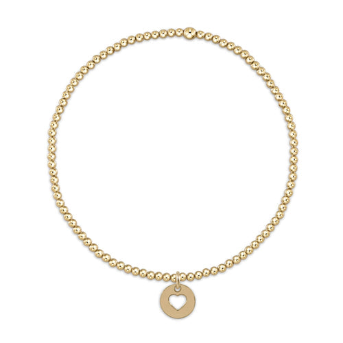 Enewton "Classic" Gold 2mm Bead Bracelet-Love Small Gold Disc