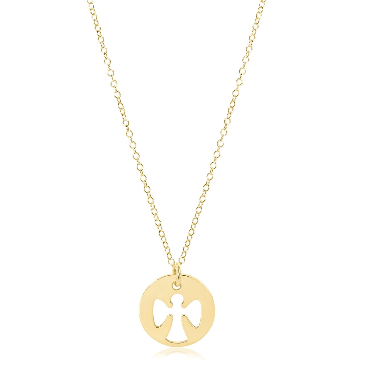 Enewton 16" Necklace- "Guardian Angel" Gold Disc