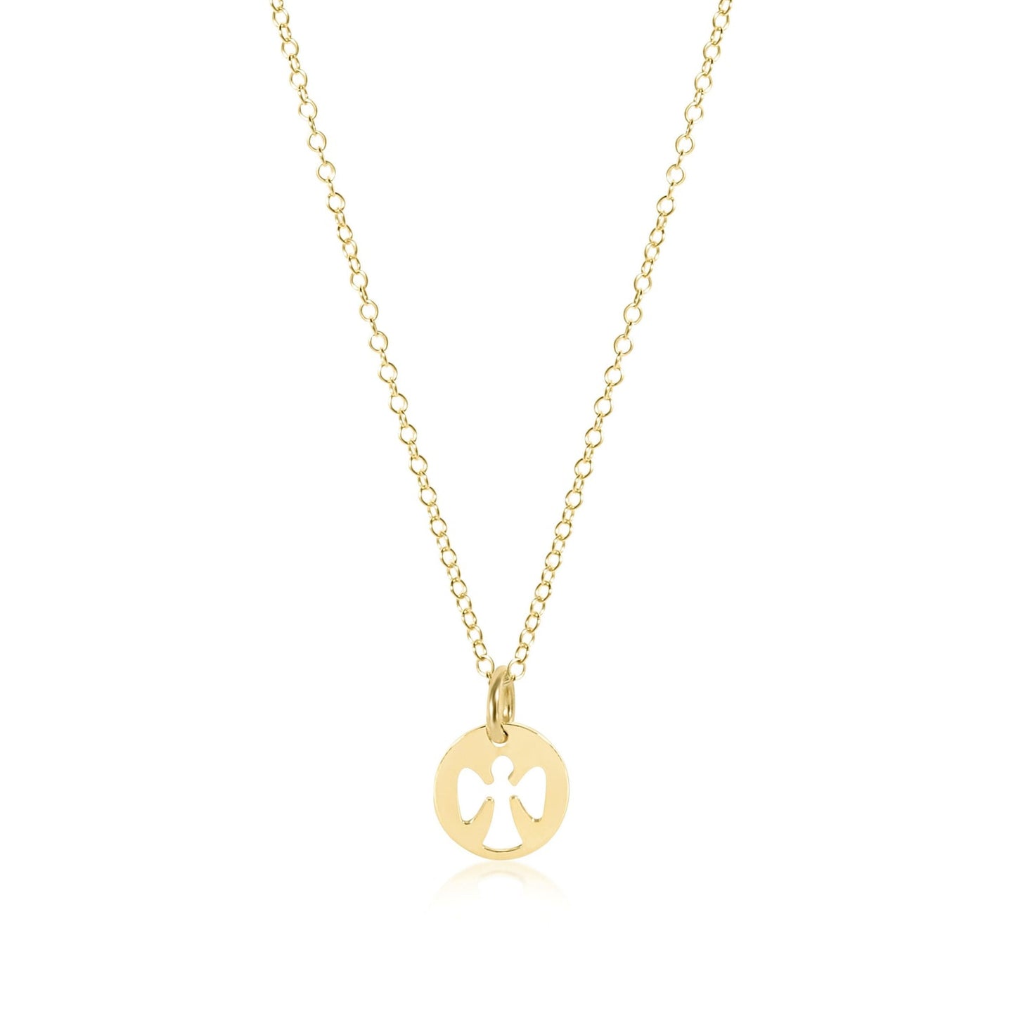 Enewton 16" Necklace - "Guardian Angel" Small Gold Disc
