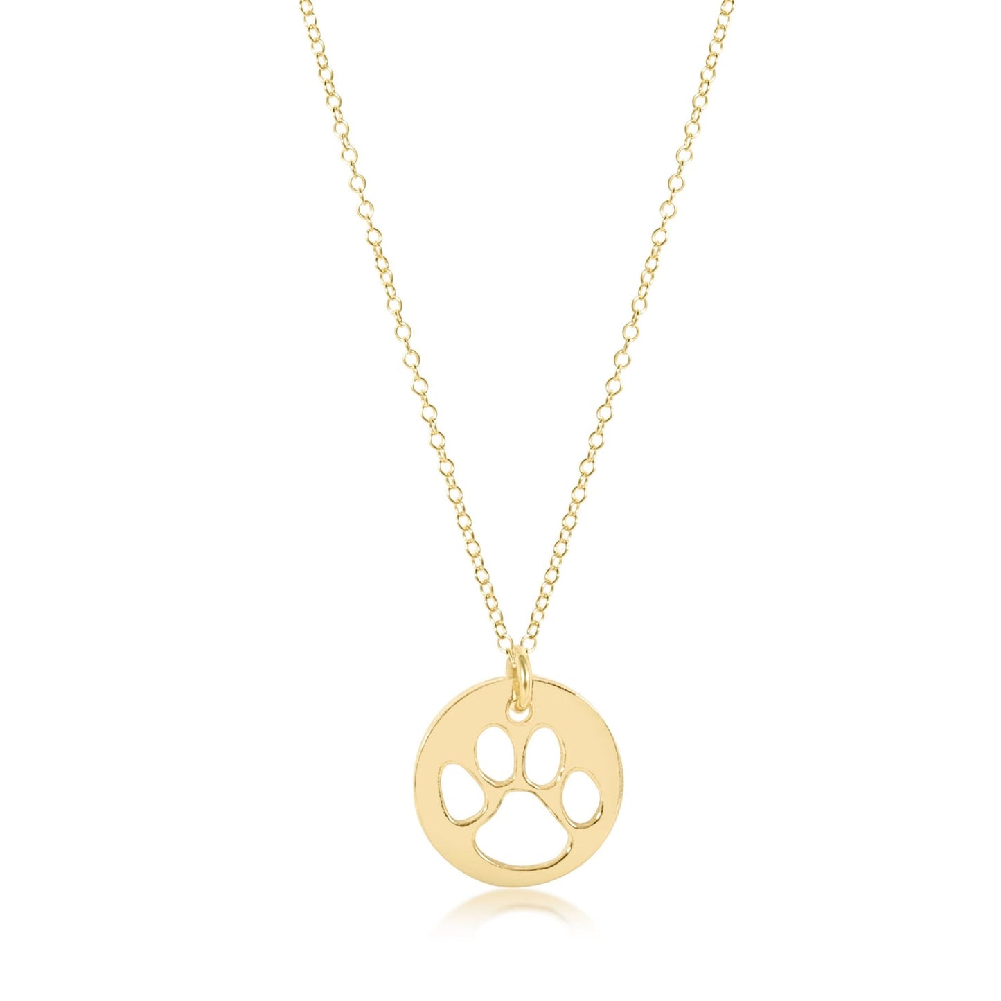 Enewton 16" Necklace- "Paw Print" Gold Disc
