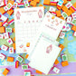 Taylor Paladino Mahjong Scorecard Pad - Sunset Tiles