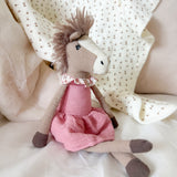 Mon Ami "Nellie" Small Pink Horse Heirloom Doll