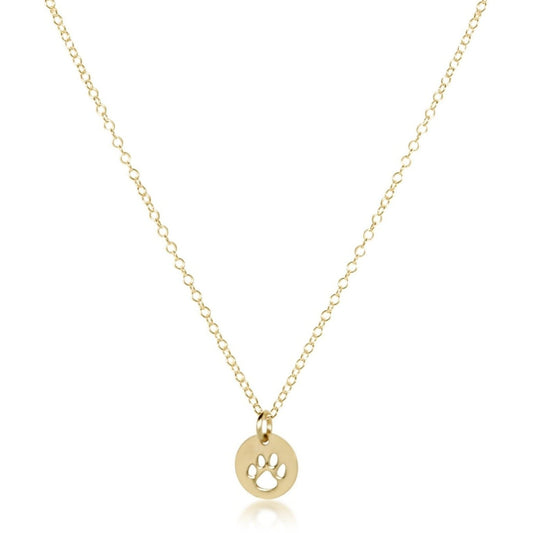 Enewton 16" Necklace - "Paw Print" Small Gold Disc