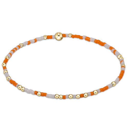 Enewton Gameday "Hope Unwritten" Bracelet-Orange/White