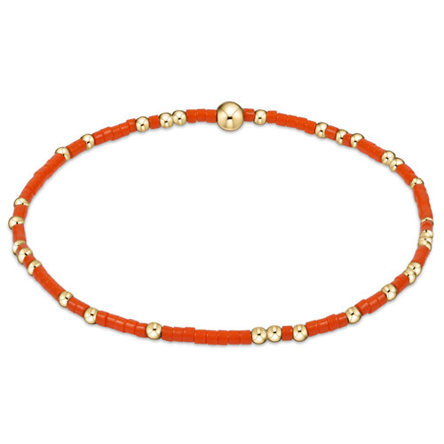 Enewton EGIRL Gameday “Hope Unwritten” Bracelet-Bright Orange