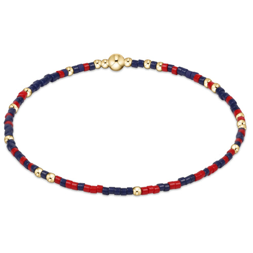 Enewton Gameday "Hope Unwritten" Bracelet-Matte Navy/Bright Red