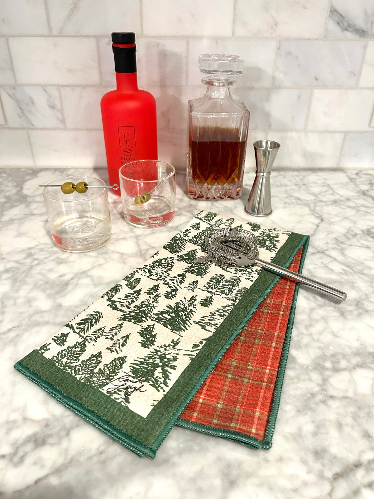 Keva "Winter Forest" Double-Sided Tea Towel
