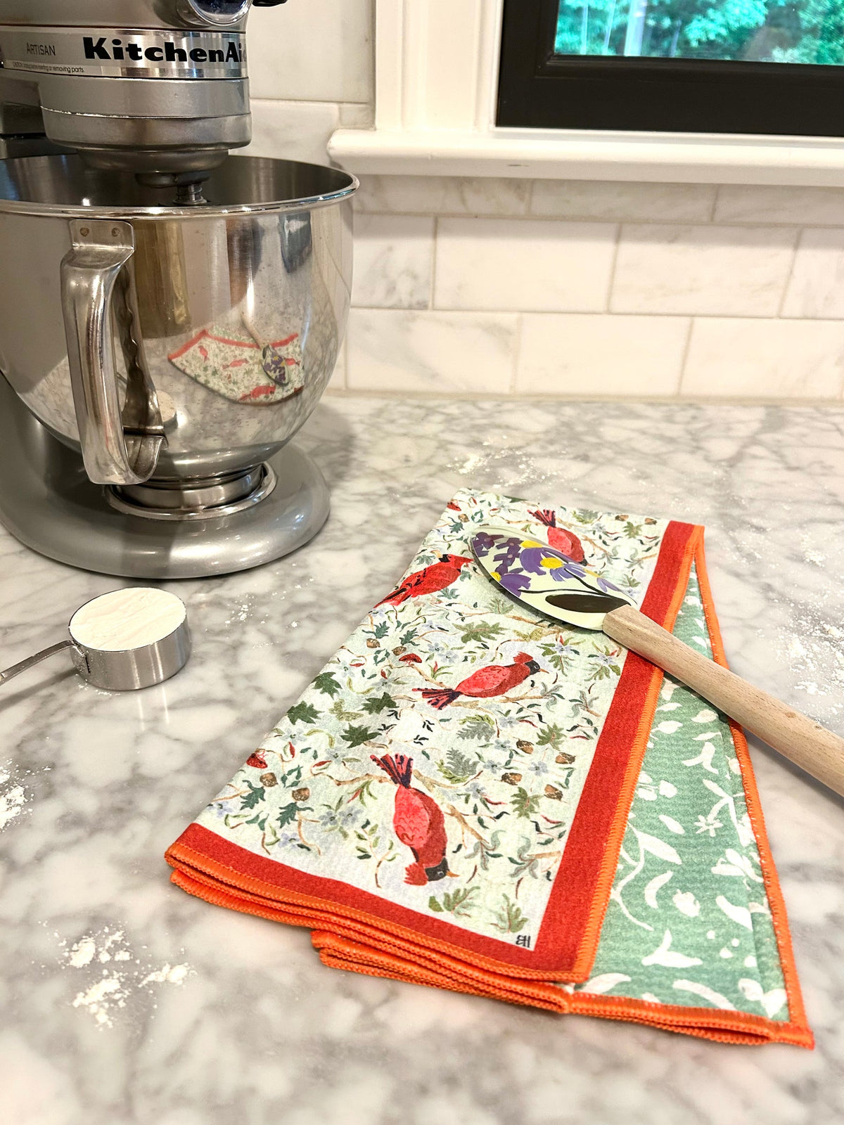 Keva "Songbird" Double-Sided Tea Towel