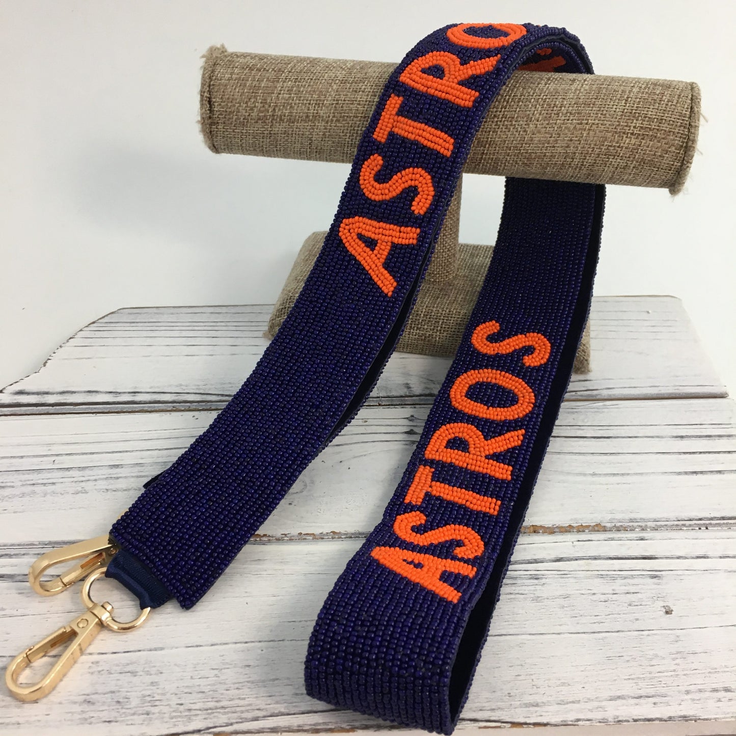 "Astros" Beaded Purse Strap