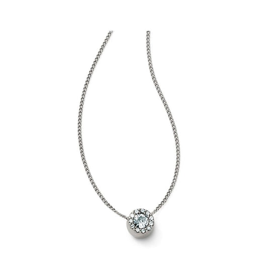 Brighton Illumina Solitaire Necklace-Silver