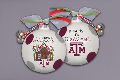 Magnolia Lane "Gingerbread House" Texas A&M Ornament