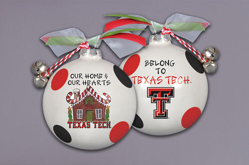 Magnolia Lane "Gingerbread House" Texas Tech Ornament