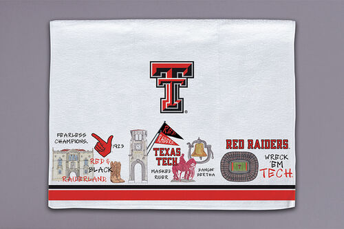 Magnolia Lane Icon Tailgate Towel-Texas Tech University