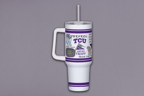 Magnolia Lane 40oz Metal Tumbler with Handle -TCU