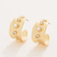 Spartina 449 Estate Hoop Earrings -Black